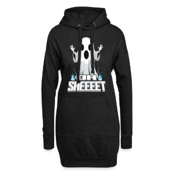 Halloween Oh Sheet Gespenst Lustig - Hoodie-Kleid - Schwarz - Vorne