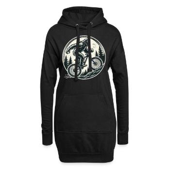 Aventure à vélo Bigfoot Mountain Bike Forest - Sweat-shirt à capuche long Femme - noir - Devant