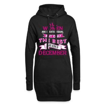 December Woman - Hoodie Dress - black - Front