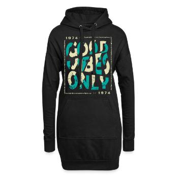 1974 Geburtstag 1974 Jahrgang 1974 Geschenk 1974 - Hoodie-Kleid - Schwarz - Vorne