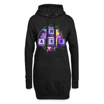 Programmeur Coder Développeur de logiciels - Sweat-shirt à capuche long Femme - noir - Devant