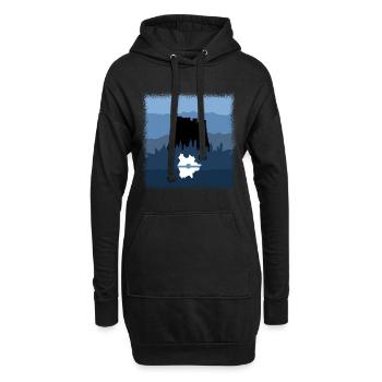 Mystic Sbg - Sweat-shirt à capuche long Femme - noir - Devant