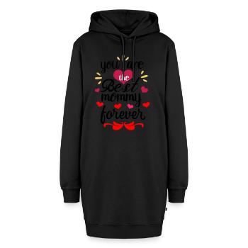 Muttertag Muttertag Muttertag Muttertag muttertag - Hoodie-Kleid - Schwarz - Vorne - AI Model Female 172 light (172cm)