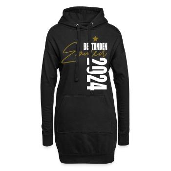 Examen 2024 bestanden - Hoodie-Kleid - Schwarz - Vorne