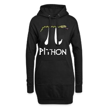 Pithon - Hoodie-Kleid - Schwarz - Vorne