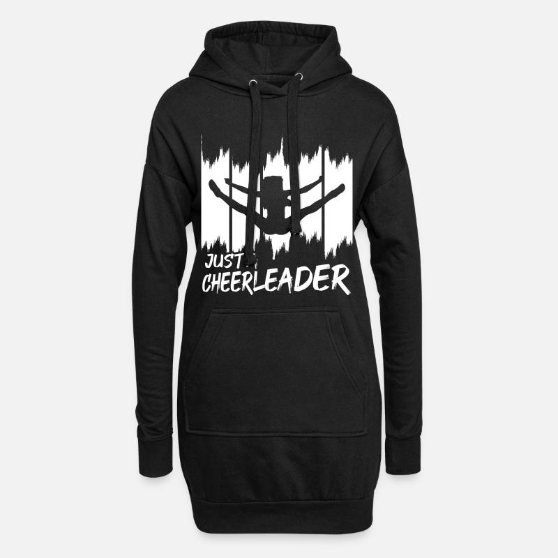 Nur eine Cheerleaderin - Hoodie-Kleid - Schwarz