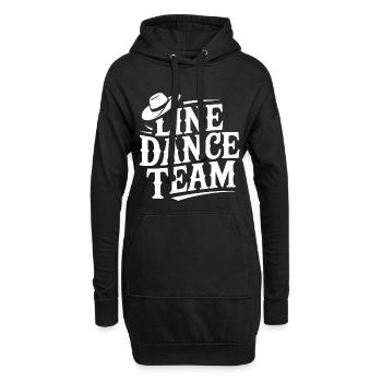 Line Dance Team Logo - Hoodie-Kleid - Schwarz - Vorne
