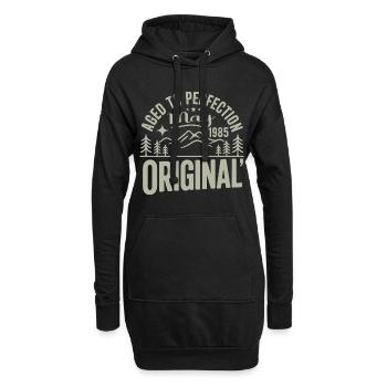 mai 1985 – Légende des sommets et montagnes - Sweat-shirt à capuche long Femme - noir - Devant