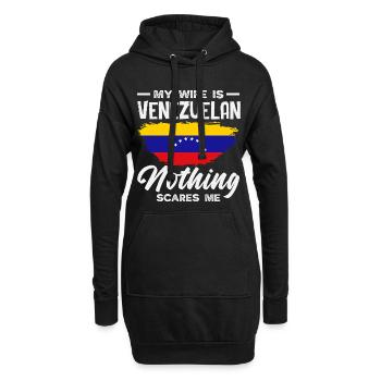 Venezuela Flagge Stolz & Heimat Venezuela - Hoodie-Kleid - Schwarz - Vorne