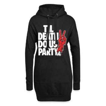 Till Death Do Us Party Zombie - Hoodie-Kleid - Schwarz - Vorne