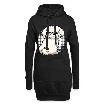 Malteser Propriétaire Maltese Lovers - Sweat-shirt à capuche long Femme - noir - Devant