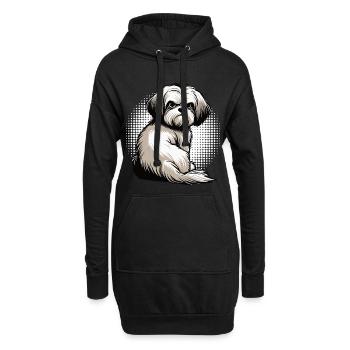 Propriétaires havanais havanais Agriculteurs havanais - Sweat-shirt à capuche long Femme - noir - Devant