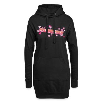 Conception d’amour de crêpe pour le fan de crêpes - Sweat-shirt à capuche long Femme - noir - Devant