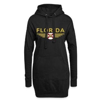 T-shirt Fan Floride – Sun & Beach - Sweat-shirt à capuche long Femme - noir - Devant