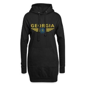 Georgia Fan T-Shirt – Southern flair - Hoodie Dress - black - Front