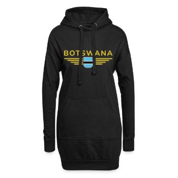 T-shirt Botswana pour les fans - Sweat-shirt à capuche long Femme - noir - Devant