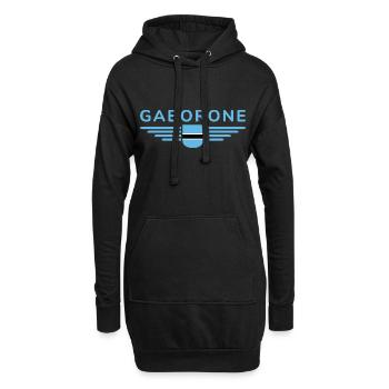 T-shirt Gaborone pour les supporters du Botswana - Sweat-shirt à capuche long Femme - noir - Devant
