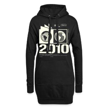 Jahrgang 2010 Retro Geburtstag Geschenk 2010 - Hoodie-Kleid - Schwarz - Vorne