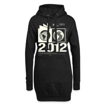 Jahrgang 2012 Retro Geburtstag Geschenk 2012 - Hoodie-Kleid - Schwarz - Vorne