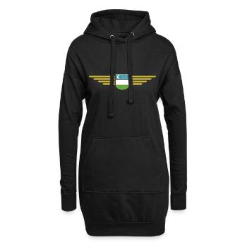 Usbekistan T-Shirt – Stolz und Kultur - Hoodie-Kleid - Schwarz - Vorne