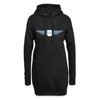 Ich liebe Guatemala, Stil Design T-Shirt - Hoodie-Kleid - Schwarz - Vorne
