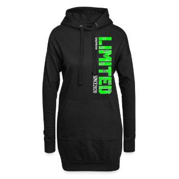 Limited Edition - Hoodie-Kleid - Schwarz - Vorne