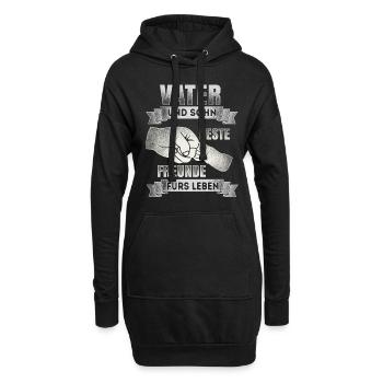 Vater und Sohn - Beste Freunde - DE - Hoodie-Kleid - Schwarz - Vorne