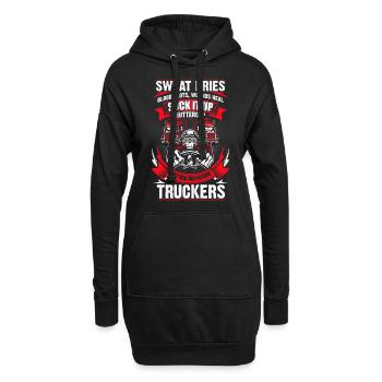 Suck it up butter cup - EN - Hoodie-Kleid - Schwarz - Vorne
