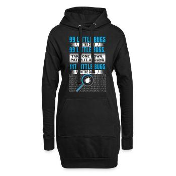 Les programmeurs code informatique cadeau d'ordinateur - Sweat-shirt à capuche long Femme - noir - Devant