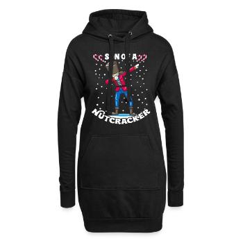 Dabbing Nussknacker Weihnachten Geschenk Dab - Hoodie-Kleid - Schwarz - Vorne