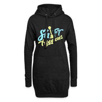 Shift Happens - Car Shirt - Hoodie-Kleid - Schwarz - Vorne