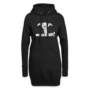 Lévrier whassup? cadeau drôle Galgo Espanol - Sweat-shirt à capuche long Femme - noir - Devant