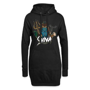 Gottheit Hinduismus Shiva Geschenk - Hoodie-Kleid - Schwarz - Vorne