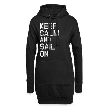 Sail On - Segeln Segel Segler Segelboot Geschenk - Hoodie-Kleid - Schwarz - Vorne