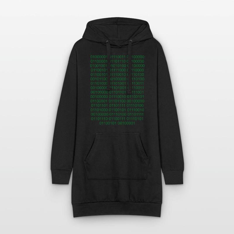 Binary Code Computer Scientist Nerd Hoodie Dress