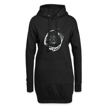 course - Sweat-shirt à capuche long Femme - noir - Devant