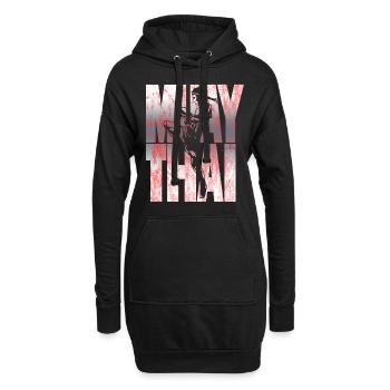 Muay Thai - Sweat-shirt à capuche long Femme - noir - Devant