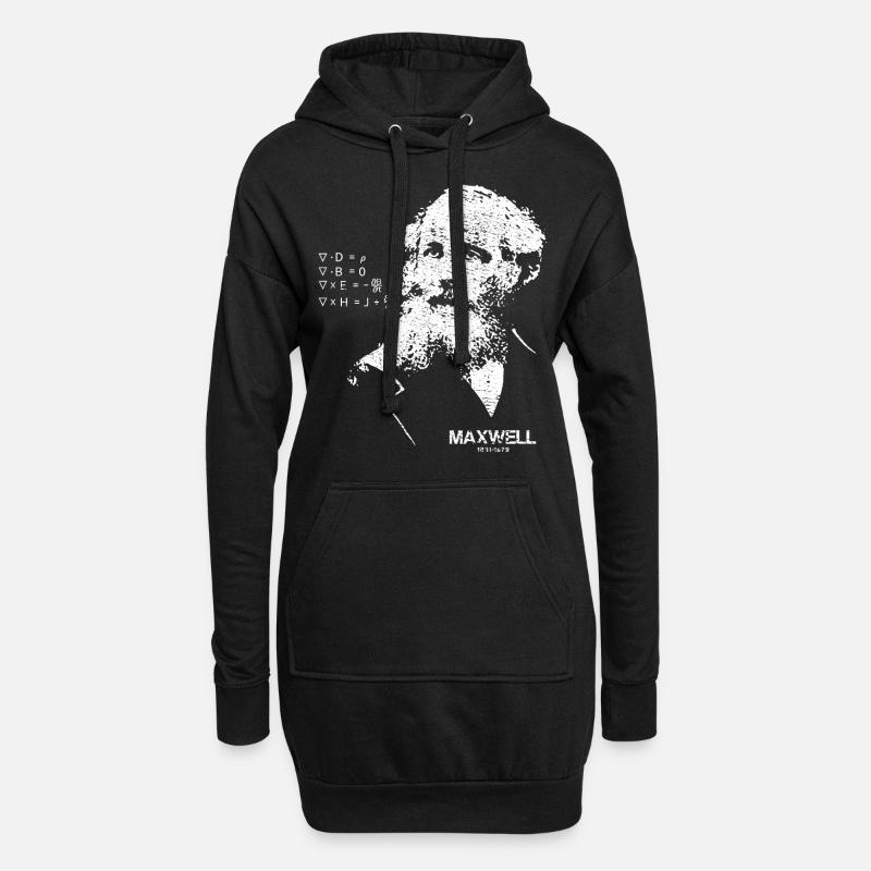 Maxwell - Hoodie-Kleid - Schwarz
