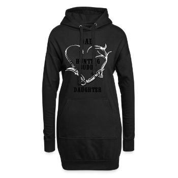 Vatitochterjagdhemdkumpel für Lebenhemd - Hoodie-Kleid - Schwarz - Vorne