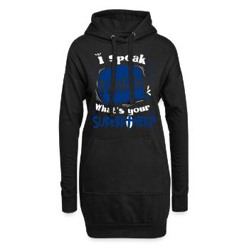 Country Shirt - Je parle finnois - Sweat-shirt à capuche long Femme - noir - Devant