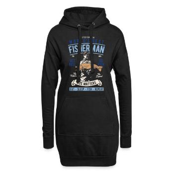 Cadeau de pêcheur à la ligne pour les hommes pêchant des dictons drôles - Sweat-shirt à capuche long Femme - noir - Devant