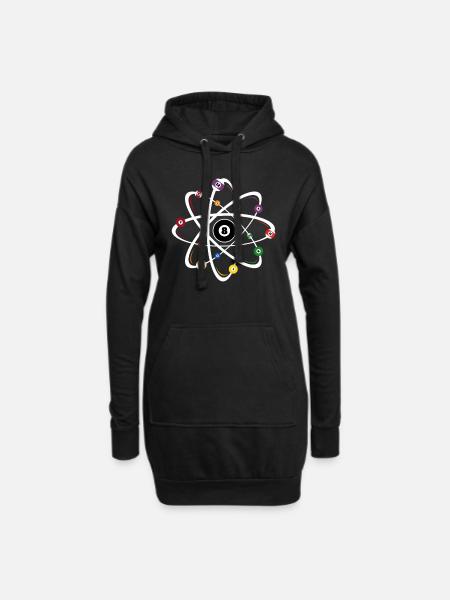Billard - Hoodie-Kleid - Schwarz
