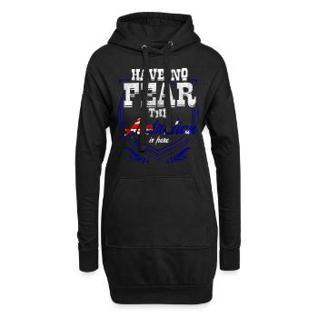 Australien Australier - Hoodie-Kleid - Schwarz - Vorne