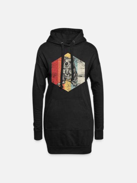 Quokka - Hoodiejurk - zwart