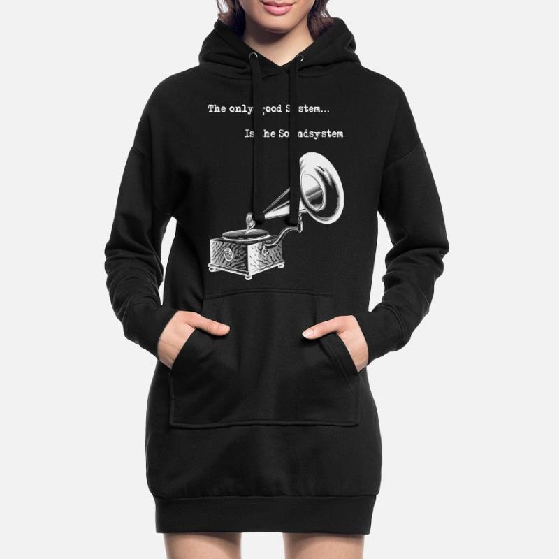 Système sonore Bon système Sweat-shirt à capuche long Femme