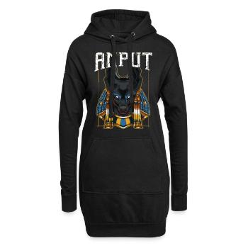 Anput Weiblicher Anubis - Hoodie-Kleid - Schwarz - Vorne