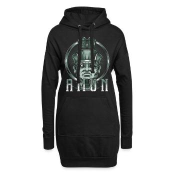 Dieu du saule dieu égyptien égyptien - Sweat-shirt à capuche long Femme - noir - Devant