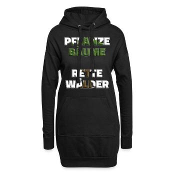Arbres Sauvegarder Sauvegarder Conservation de la nature Protection de l'environnement Eco - Sweat-shirt à capuche long Femme - noir - Devant