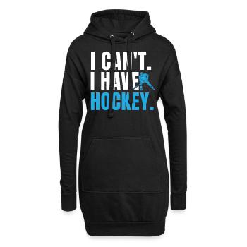 Je ne peux pas avoir de hockey - Sweat-shirt à capuche long Femme - noir - Devant