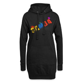 Samba Latein Tanz Tanzen Tänzer Tänzerin Geschenk - Hoodie-Kleid - Schwarz - Vorne